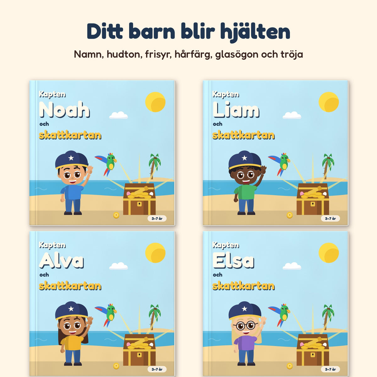 Kapten NAMN och skattkartan