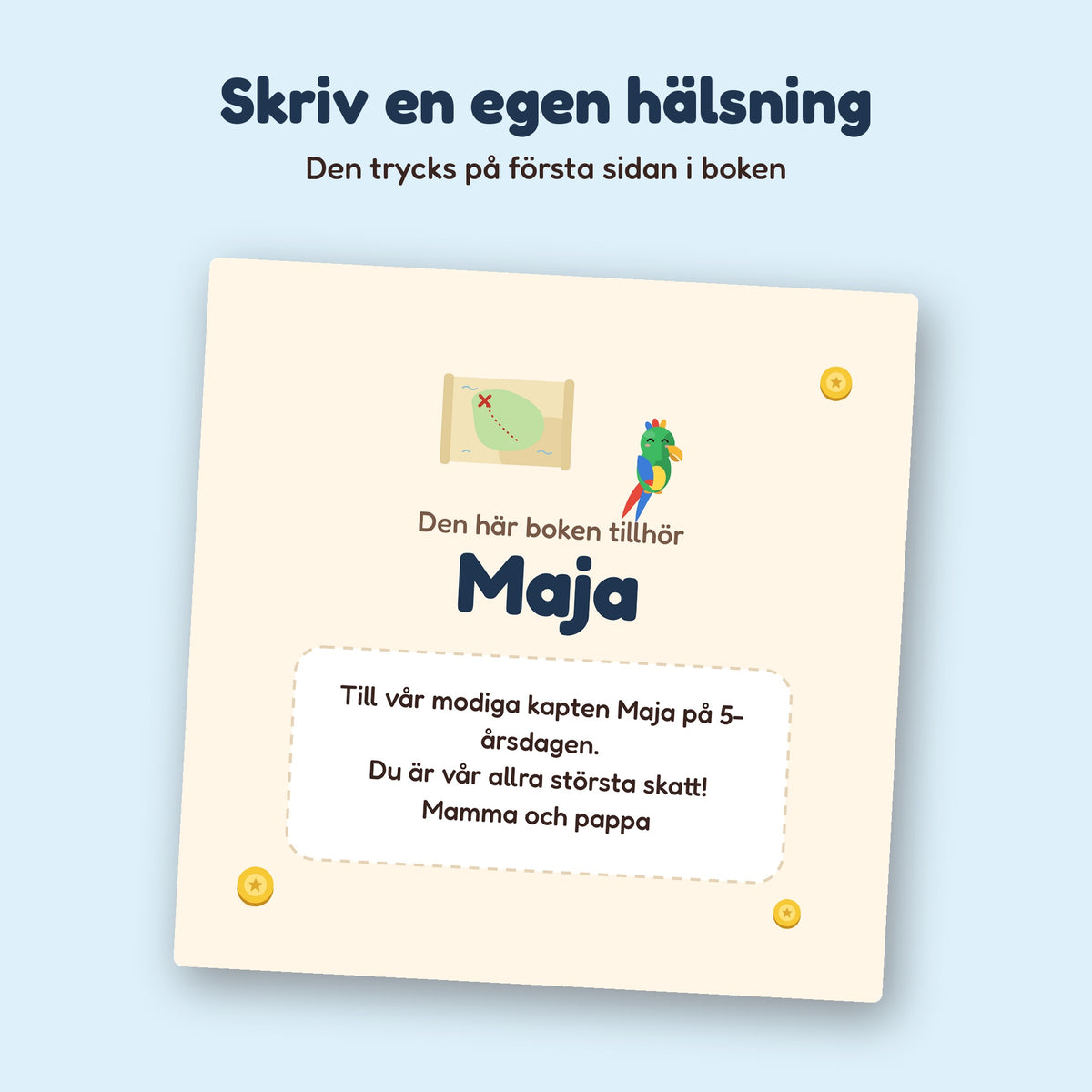 Kapten NAMN och skattkartan