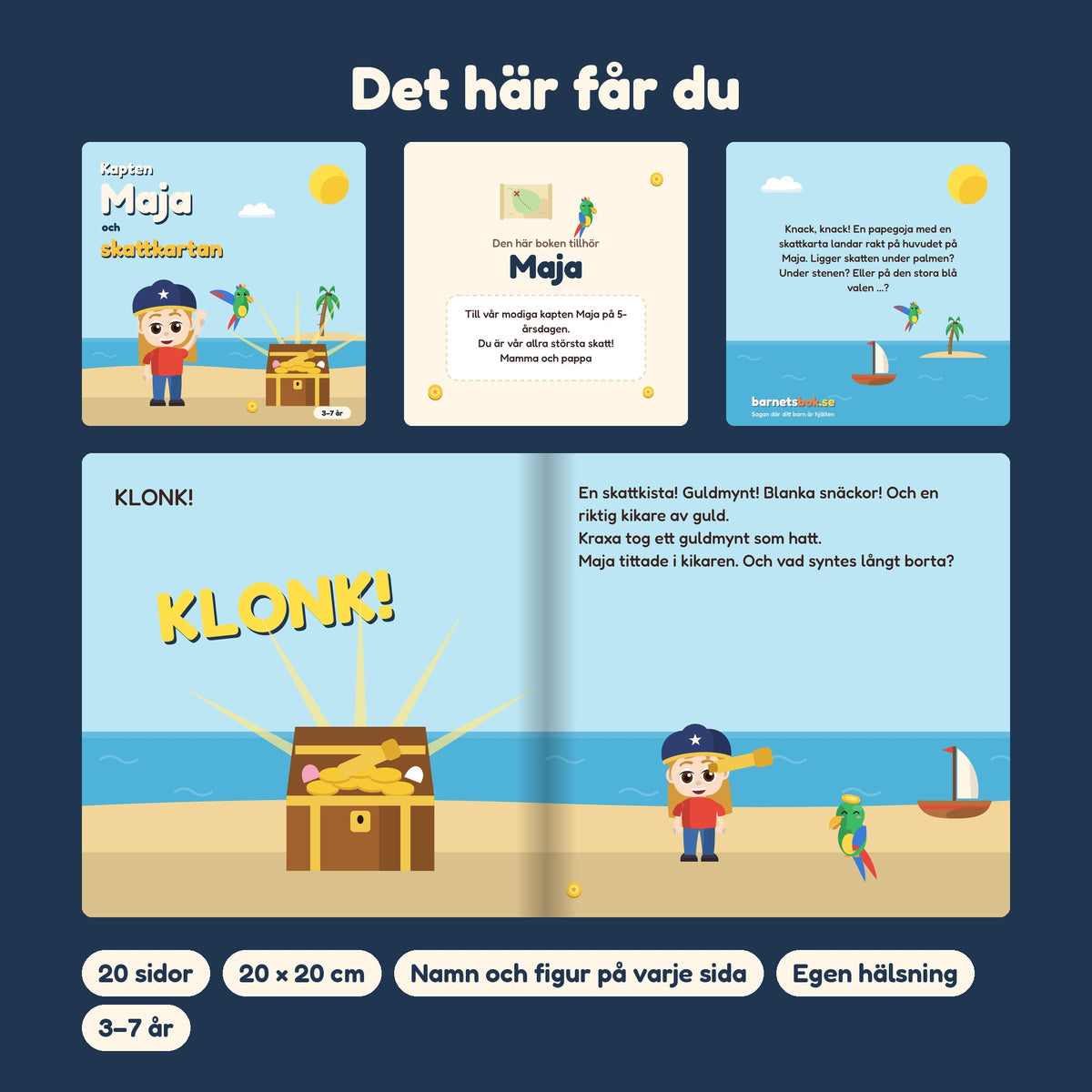 Kapten NAMN och skattkartan